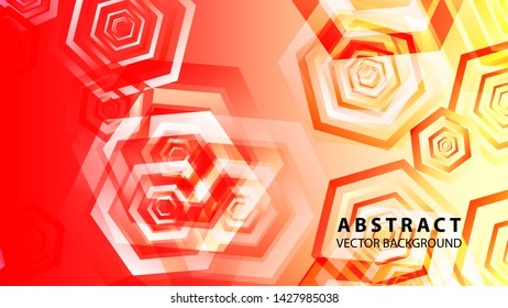 Abstract hexagon background with gradient color . Technology polygonal design . Vector 