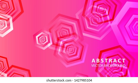 Abstract hexagon background with gradient color . Technology polygonal design . Vector 