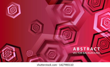 Abstract hexagon background with gradient color . Technology polygonal design . Vector 