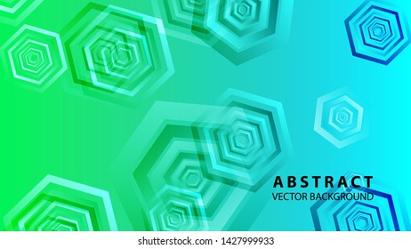 Abstract hexagon background with gradient color . Technology polygonal design . Vector 