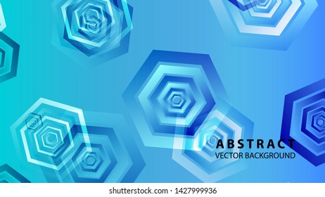 Abstract hexagon background with gradient color . Technology polygonal design . Vector 