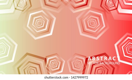 Abstract hexagon background with gradient color . Technology polygonal design . Vector 