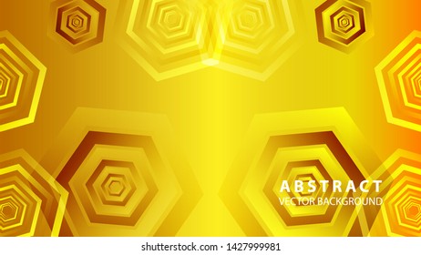 Abstract hexagon background with gradient color . Technology polygonal design . Vector 