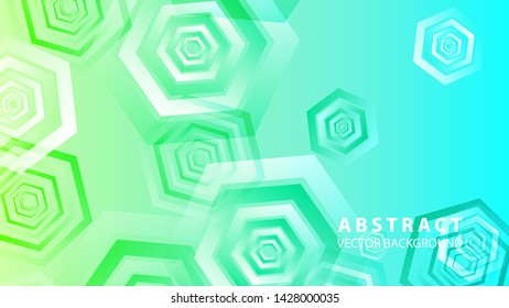Abstract hexagon background with gradient color . Technology polygonal design . Vector 