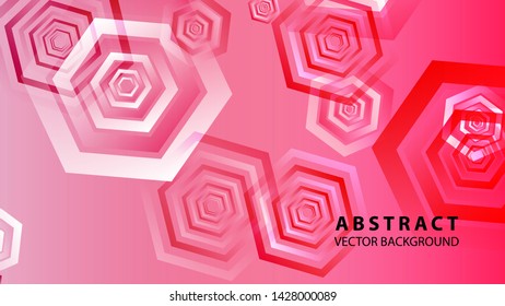 Abstract hexagon background with gradient color . Technology polygonal design . Vector 