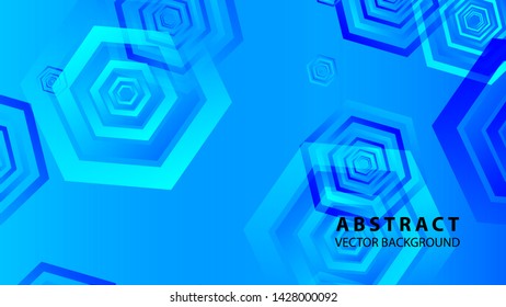 Abstract hexagon background with gradient color . Technology polygonal design . Vector 