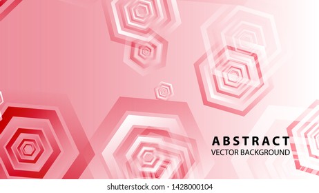 Abstract hexagon background with gradient color . Technology polygonal design . Vector 
