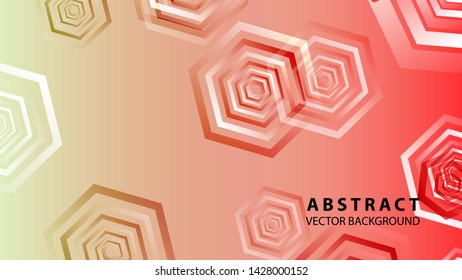 Abstract hexagon background with gradient color . Technology polygonal design . Vector 