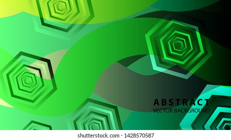 Abstract hexagon background with gradient color . Technology polygonal design . Vector 