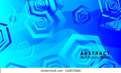 Abstract hexagon background with gradient color . Technology polygonal design . Vector 