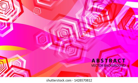 Abstract hexagon background with gradient color . Technology polygonal design . Vector 
