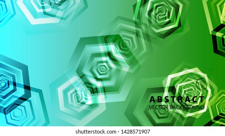 Abstract hexagon background with gradient color . Technology polygonal design . Vector 