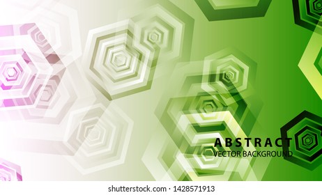 Abstract hexagon background with gradient color . Technology polygonal design . Vector 