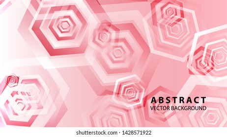 Abstract hexagon background with gradient color . Technology polygonal design . Vector 