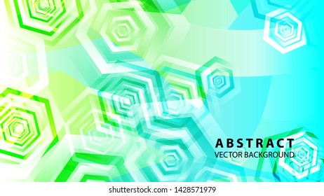 Abstract hexagon background with gradient color . Technology polygonal design . Vector 