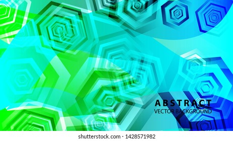 Abstract hexagon background with gradient color . Technology polygonal design . Vector 