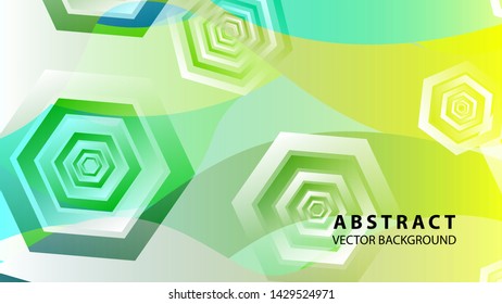 Abstract hexagon background with gradient color . Technology polygonal design . Vector 