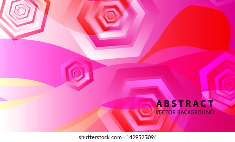 Abstract hexagon background with gradient color . Technology polygonal design . Vector 