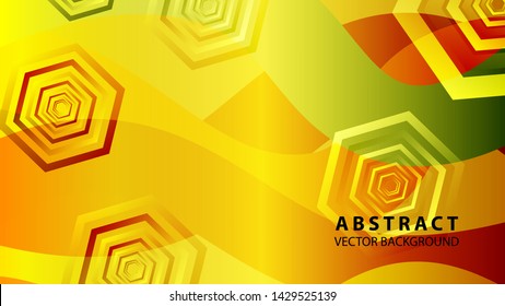 Abstract hexagon background with gradient color . Technology polygonal design . Vector 