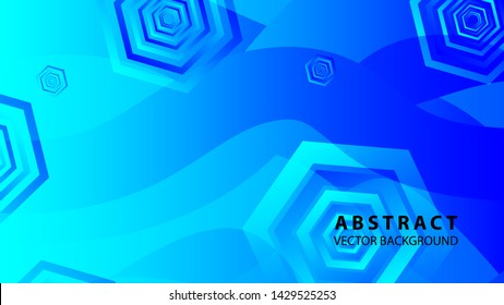 Abstract hexagon background with gradient color . Technology polygonal design . Vector 