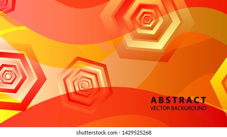 Abstract hexagon background with gradient color . Technology polygonal design . Vector 