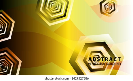 Abstract hexagon background with gradient color . Technology polygonal design . Vector