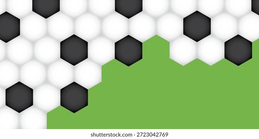 Fondo de hexágono Abstractas con acento verde