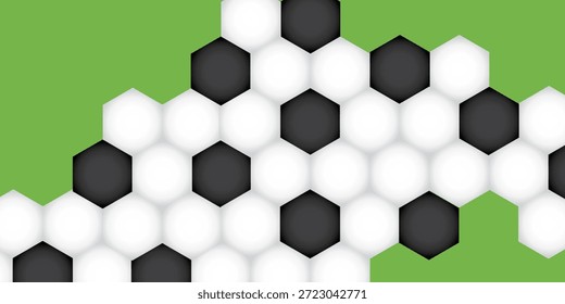 Fondo de hexágono Abstractas con acento verde
