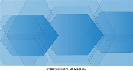 Vector de ilustración de fondo hexagonal abstracto

