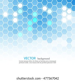 Abstract Hexagon background with place for text