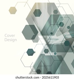 Abstract hexagon background for Presentation and Annual report