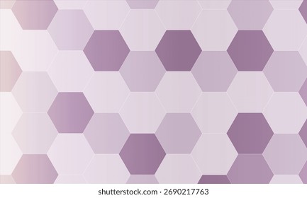 Fondo Abstractas del hexágono en la ilustración suave de los tonos púrpura y gris