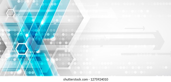 Abstract hexagon background. Technology poligonal design. Digital futuristic minimalism. Vector