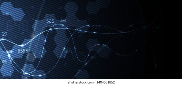 Abstract hexagon background. Technology poligonal design. Digital futuristic minimalism. Vector