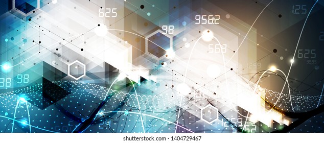 Abstract hexagon background. Technology poligonal design. Digital futuristic minimalism. Vector