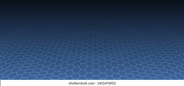 Abstract hexagon background. Technology poligonal design. Digital futuristic minimalism. Vector