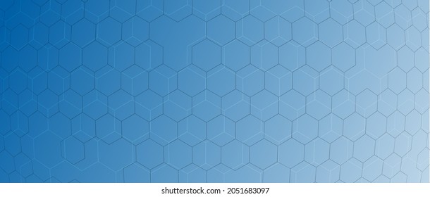 Abstract hexagon background. Technology poligonal design. Digital futuristic minimalism