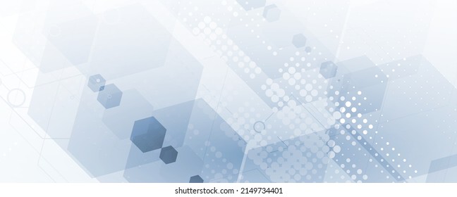 Abstract hexagon background. Technology poligonal design. Digital futuristic minimalism