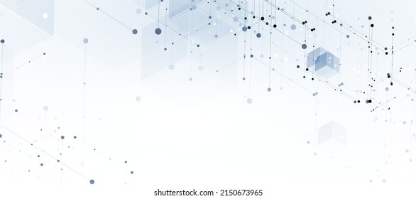 Abstract hexagon background. Technology poligonal design. Digital futuristic minimalism