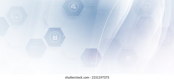 Abstract hexagon background. Technology poligonal design. Digital futuristic minimalism