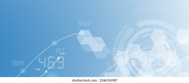 Abstract hexagon background. Technology poligonal design. Digital futuristic minimalism. Vector