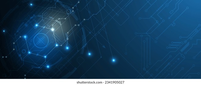 Abstract hexagon background. Technology poligonal design. Digital futuristic minimalism