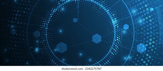 Abstract hexagon background. Technology poligonal design. Digital futuristic minimalism