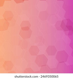 Abstract hexagon background. Technology poligonal design. Digital futuristic minimalism. Vector