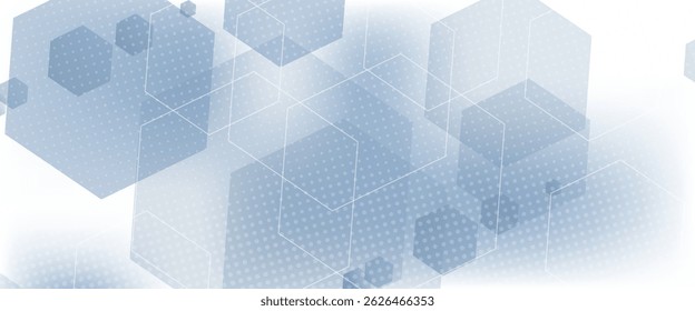 Abstract hexagon background. Technology poligonal design. Digital futuristic minimalism. vector illustration