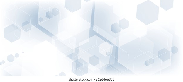 Abstract hexagon background. Technology poligonal design. Digital futuristic minimalism. vector illustration