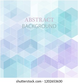 Abstract hexagon background. Technology polygonal design.
