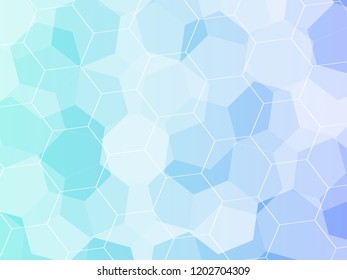 Abstract hexagon background. Technology polygonal design. Digital futuristic minimalism. Vector