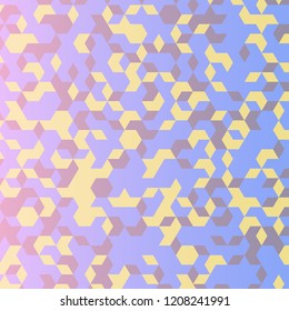 Abstract hexagon background. Technology polygonal design. Digital futuristic minimalism. Vector