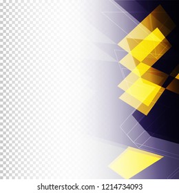 Abstract hexagon background. Technology polygonal design. Digital futuristic minimalism. Vector